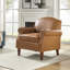 Farleigh Faux Leather Armchair-1128545187