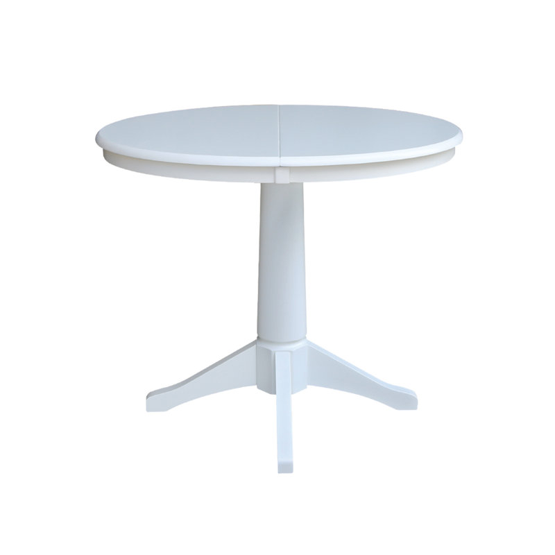 Ikuko Extendable Solid Wood Dining Table, White