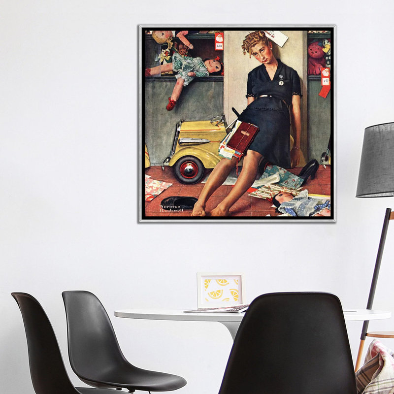 «Santa's Helper», reproduction d'art sur toile encadrée, H 37 po x l 37 po, Impression encadrée sans passe-partout