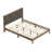 Tevrat Queen Platform Bed with Headboard