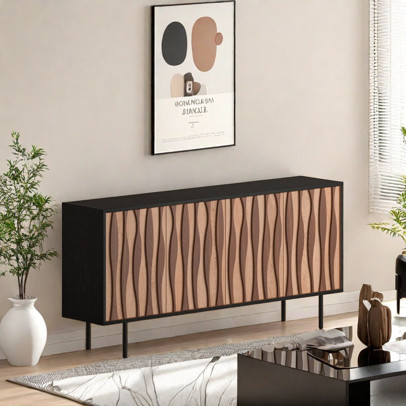 Retro Light Luxury Sideboard Cabinet