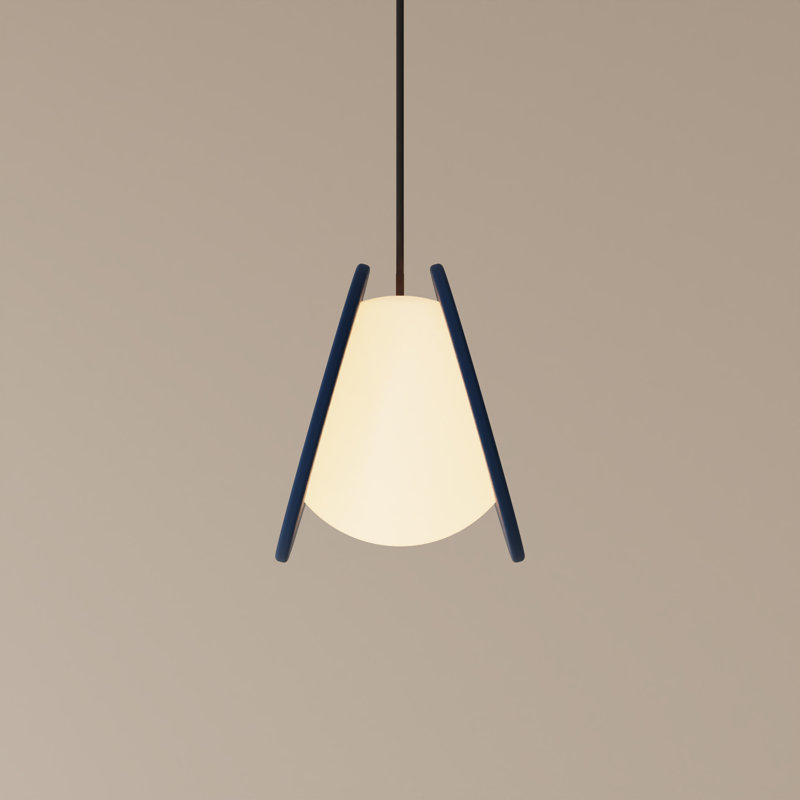 Pendulum Pendant Light, Midnight, Black, 14" H x 9.69" W x 8.03" D