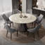 Table de salle à manger ronde en marbre-105318260