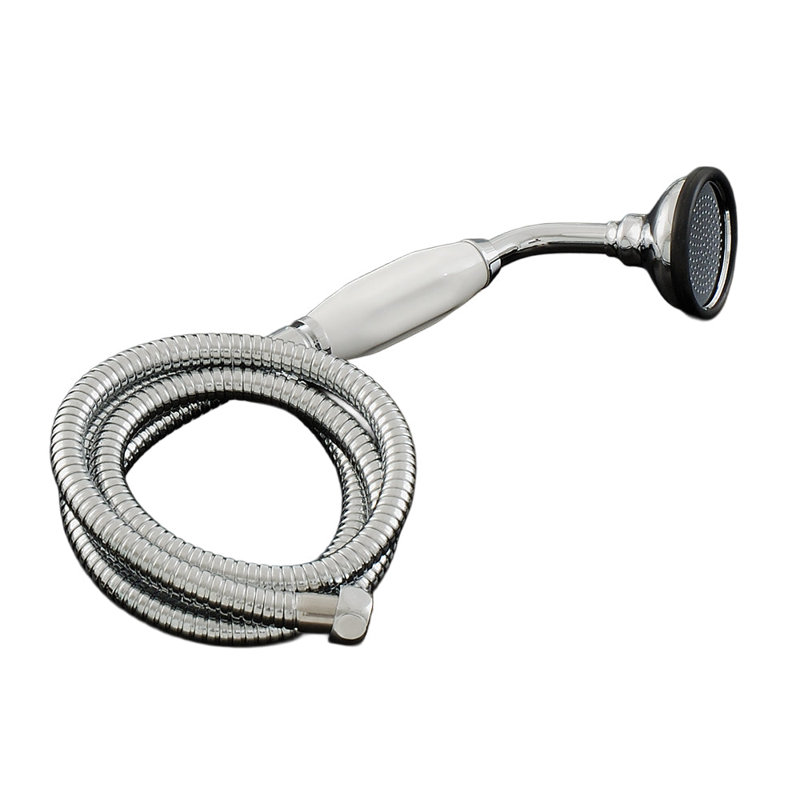 Strom Living Porcelain Handheld Shower with Handheld Shower Hose and Vacuum Breaker, Chrome