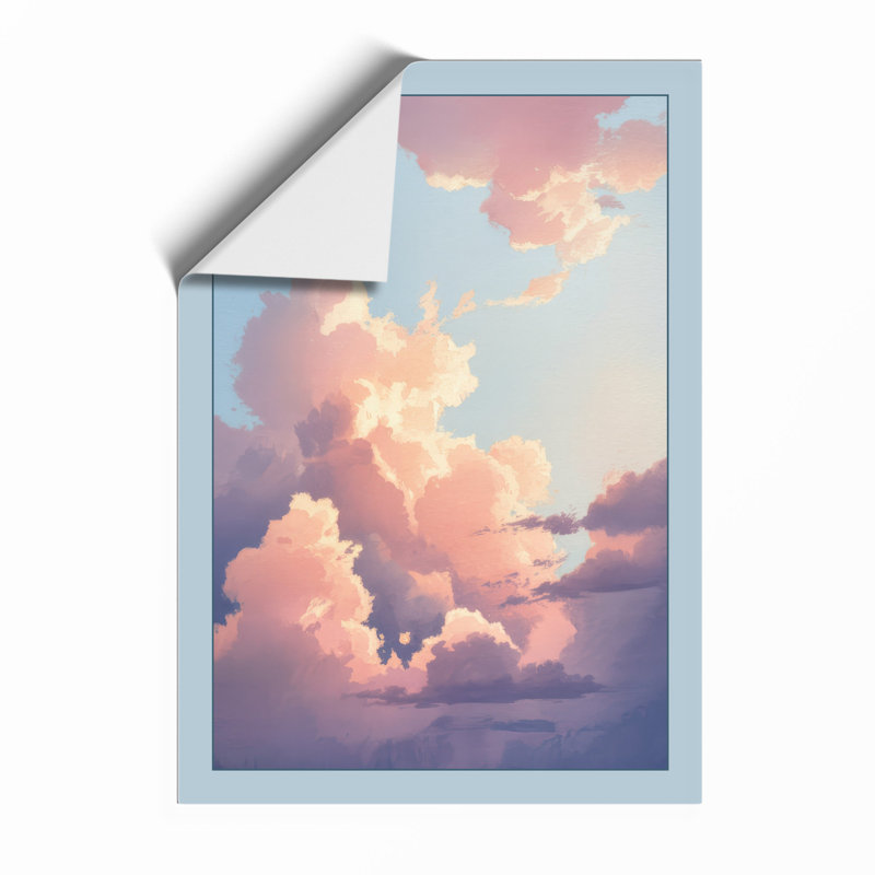 Golden Hour Clouds Modern - Print, Unframed, A2 - 59.4 x 42.0 cm