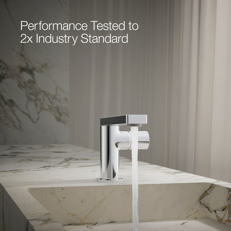Single-Handle Bathroom Faucet, Polished Chrome