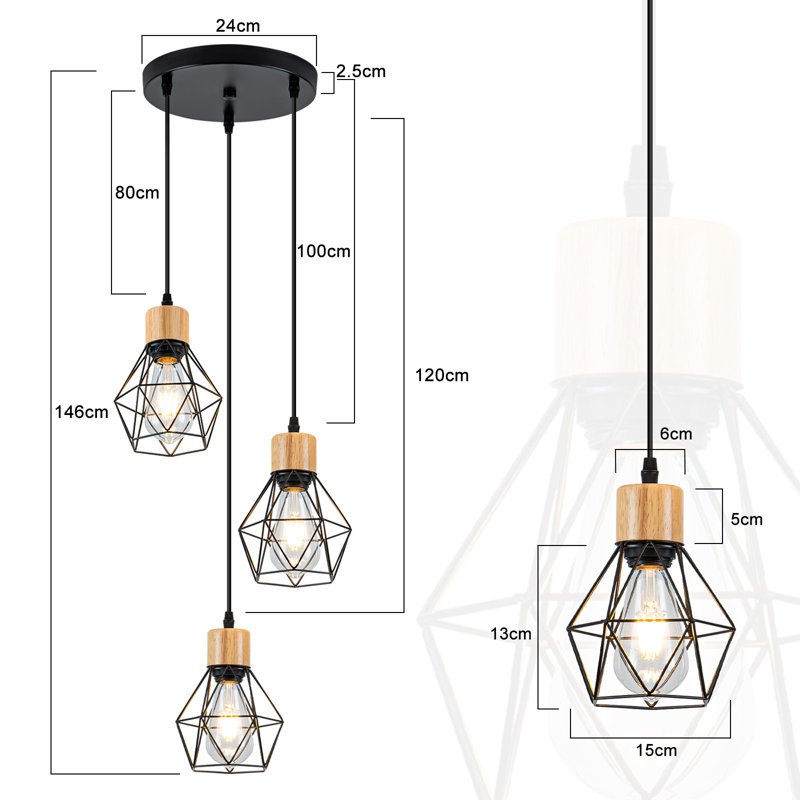 3 - Light Stainless Steel Bell Pendant