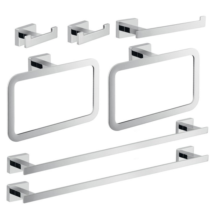 Linntown 7 - Piece Bathroom Hardware Set