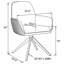 Chaise d'appoint Cheskel en gris clair