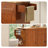 Solid Wood Top Kitchen Island Cart with Drop Leaf,  Locking Wheels, Large Drawers, Storage Cabinet, Towel Rack & External Spice Rack-1604598942