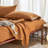 100% French Linen Sheet Set Breathable Durable For Hot Sleepers Bedding 4 Pcs - 1 Flat Sheet,1 Fitted Sheet,2 Pillowcases-115227669-115227670