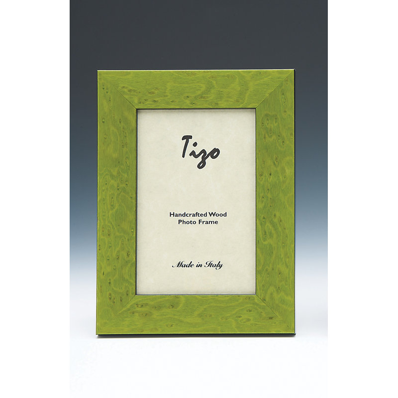 Wood Picture Frame, Green, 4" x 6"