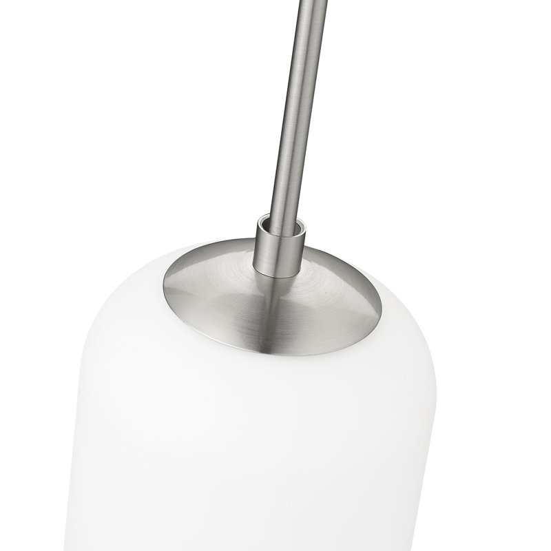 Haddix 1 - Light Single Pendant, Brushed Nickel, 25" H x 5.25" W x 5" D