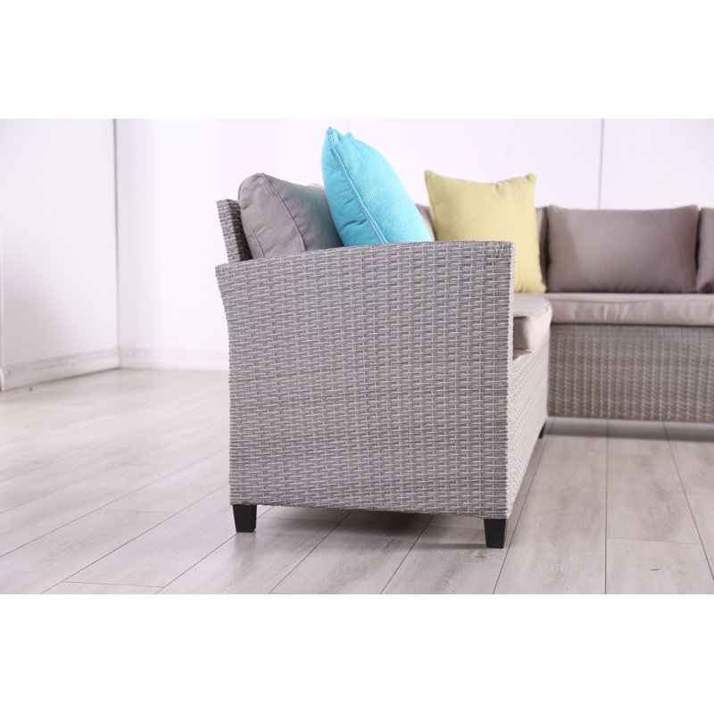 3 Pc. Patio Dining Set,gray