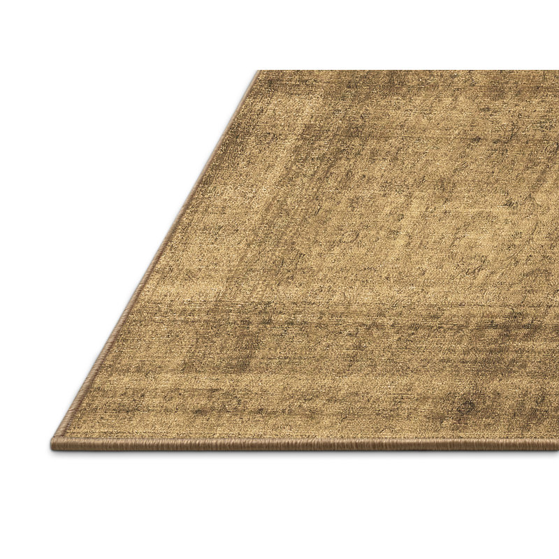 Tapis oriental en laine / polyester Harper / Rae brun / beige, Rectangle 2 pi x 3 pi