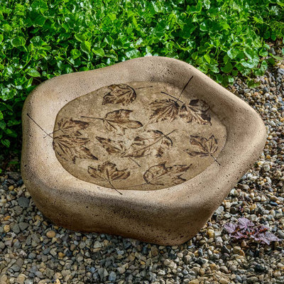 Bain d'oiseaux Woodland Leaves, grand