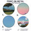 Décoration murale ronde en métal Summer Sunrise Meadows In Canada - Vancouver-1392472231