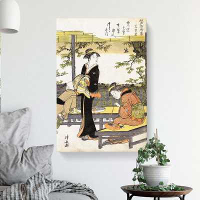 AtagoAtago Hill at Shiba by Torii Kiyonaga - Wrapped Canvas Painting Pint - Wrapped Canvas