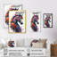 «Cute Horse Floral Art I», reproduction d'art sur toile-634548546-634548568