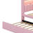 Twin Size Platform Bed With USB Ports And LED Belt Bed Frame With Trundle-748031548