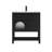 30" Freestanding Single Solid Wood Frame Bathroom Vanity with Composite Solid Surface Top