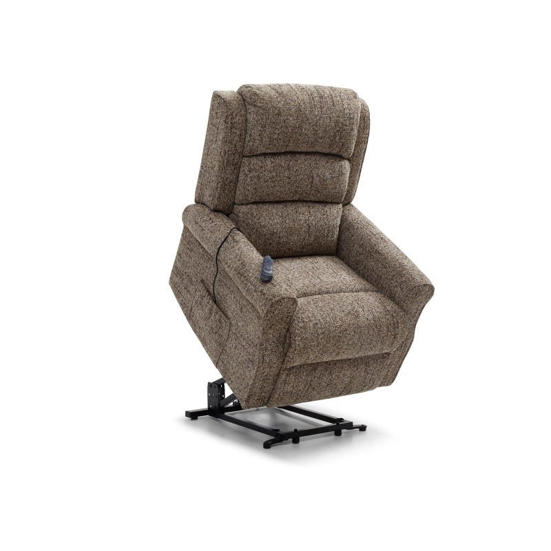 George Chenille New Fawn Lift Assist Recliner Chair