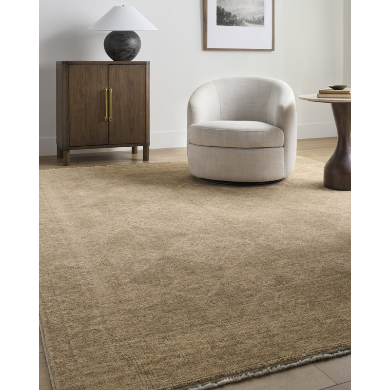 Galey Alix Beige and Brown 8' x 10' Synthetic Area Rug