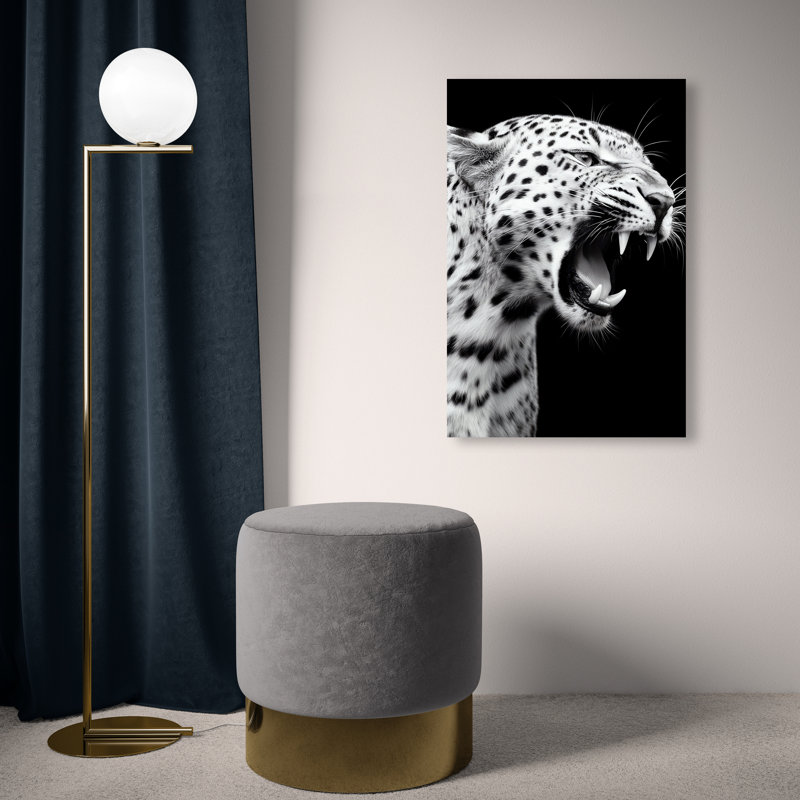 Leopard Roar Print by Oliver Gal, 24" H x 16" W, Gallery Wrapped