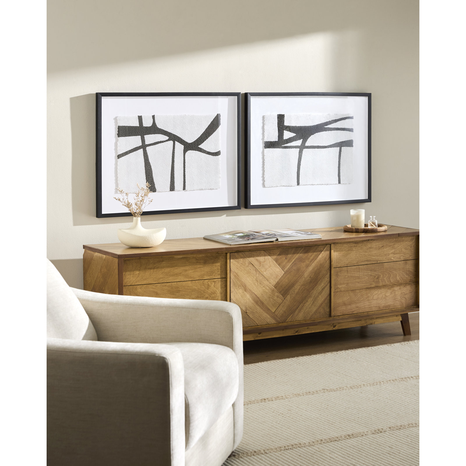 Arielis Wall Art Set, Black