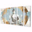 Ensemble de salon art bouddha doré gris et doré-863332235