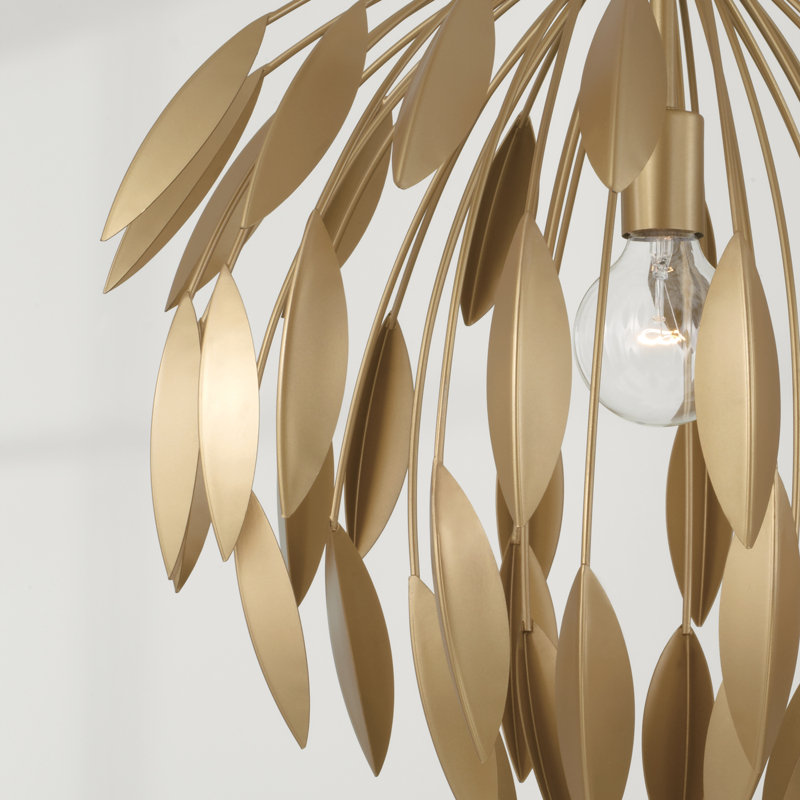 1 - Light Novelty Pendant, Gold, 68.75"H x 20"W x 20"D