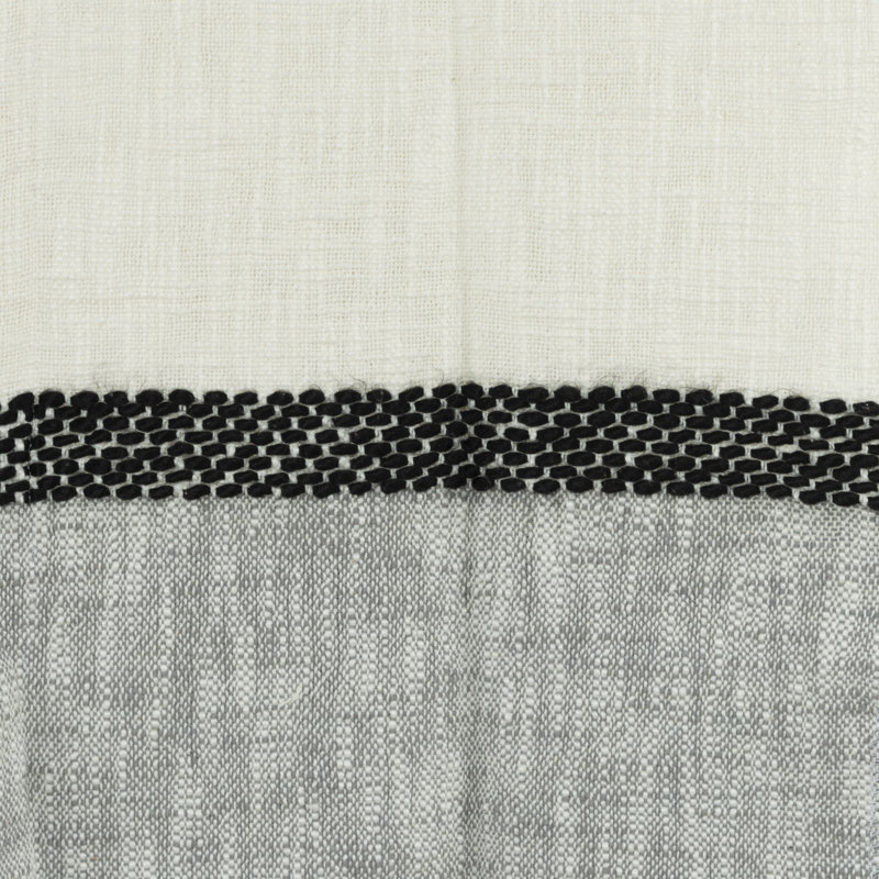 Jeté , Gris / blanc