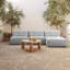 Pax Outdoor Round Teak Coffee Table