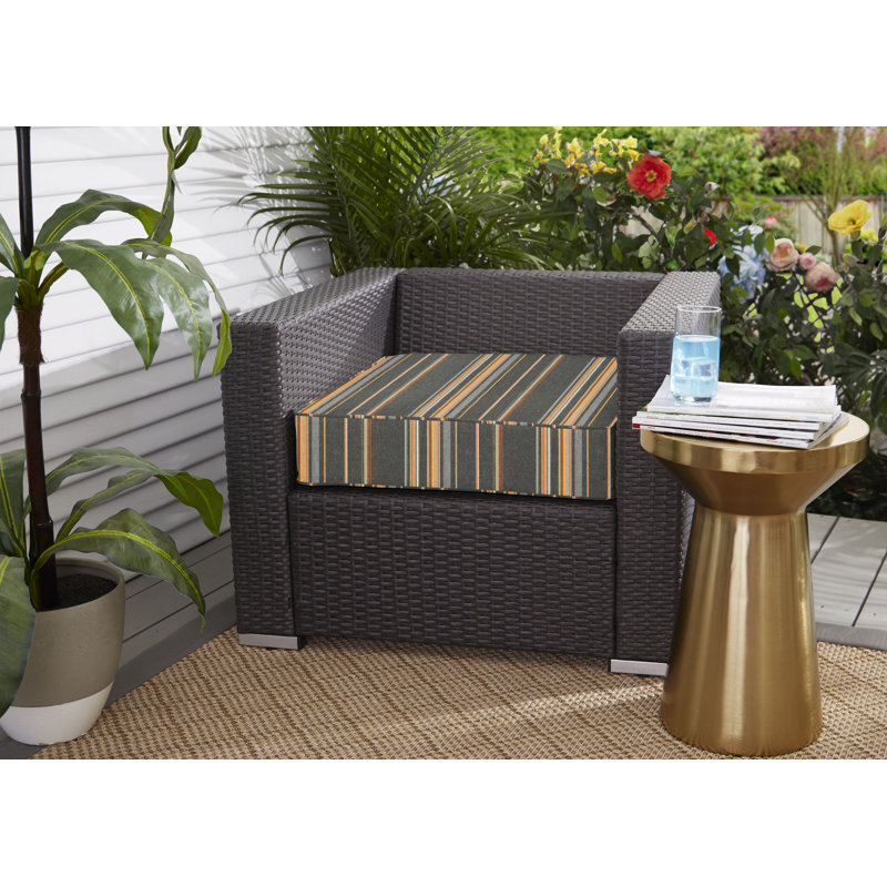 Coussin de chaise d'extérieur Corded Sunbrella, H 5 po x l 23 po x P 25 po