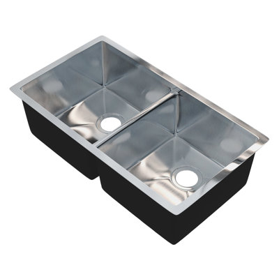 32-inch Stainless Steel Double Bowl Kitchen Sink