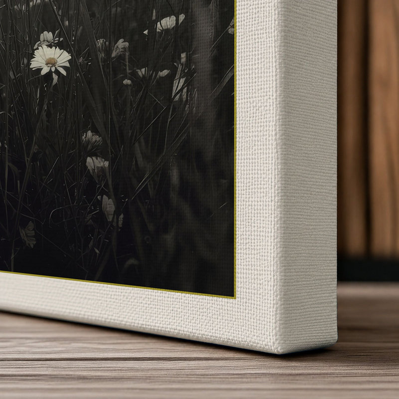 Quiet Marsh Scandinavian - Wrapped Canvas, 30x20 - 76.2 x 50.8 cm, Cream Border