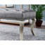 Banc rembourré en tissu capitonné Decor Maxem