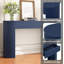 TREXM Entryway Table with Fluted Design, Modern Console Table with Storage, Oval Top and 2 Drawers-169745067