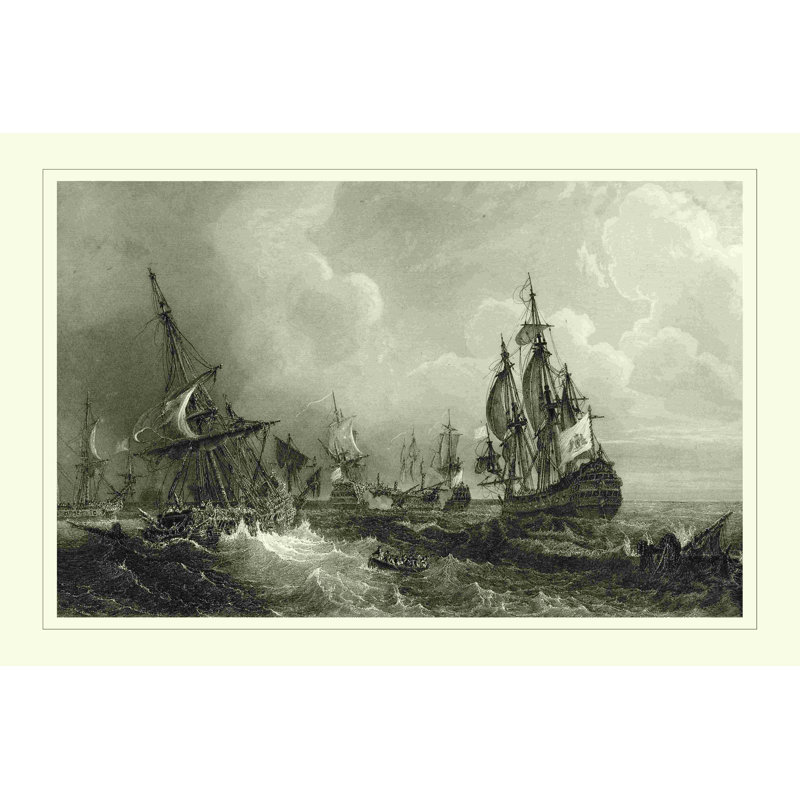 Navires en mer II, H 8 po x l 12 po