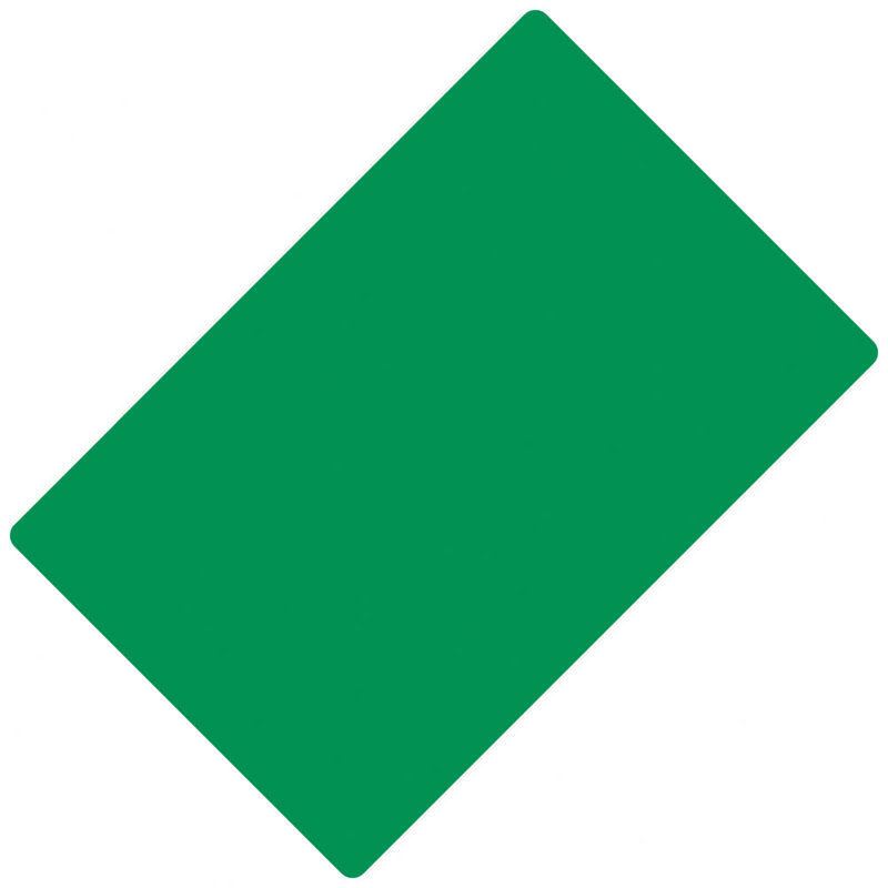 Carte coupée (lot de 10), Vert