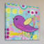 «Purple Bird» par Jill Lambert, reproduction sur toile tendue-17682504