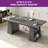  63'' Executive Desk With Pedestal Shelves