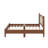 Wooden Vintage Platform Bed with Natural Rattan Headboard-322804484-322804506