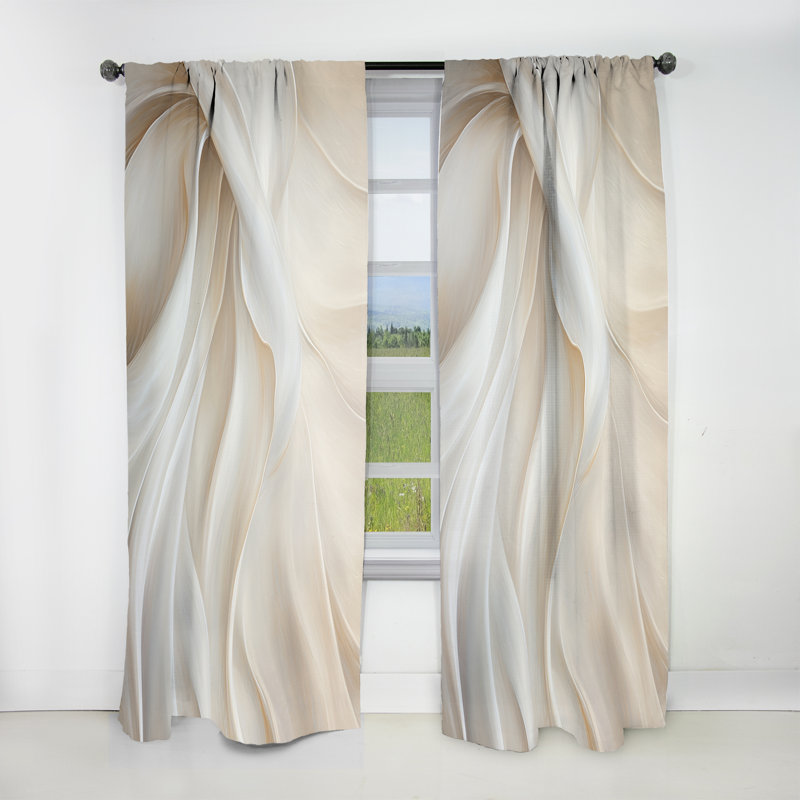 Danes - Rideau obscurcissant abstrait tendance - 1 panneau, L 52 po x L 84 po