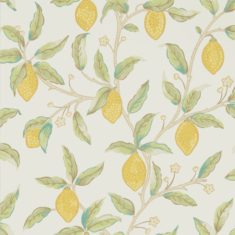 Lemon Tree 10.05m x 52cm Matte Wallpaper Roll, Yellow