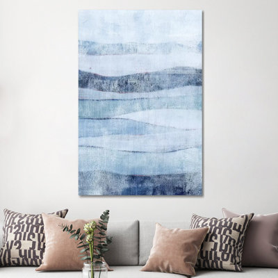 " White Out In Blue II " by Grace Popp Painting Print