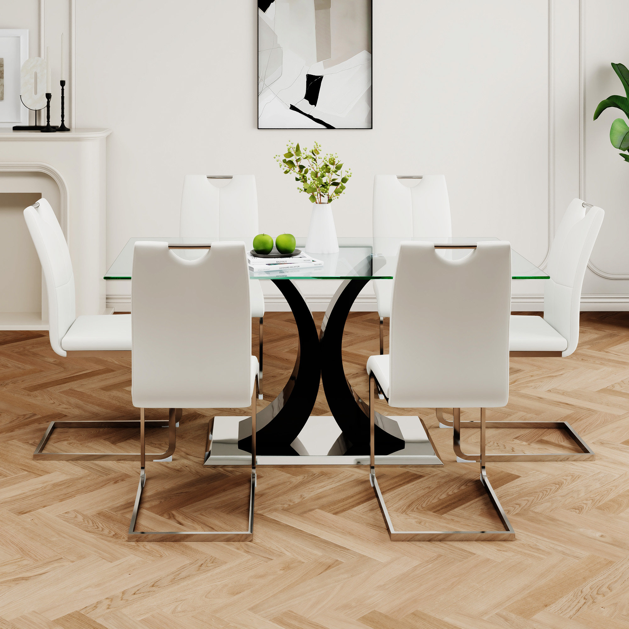 Brayden Studio® Modern Style Glass Dining Table Wayfair