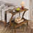 2-tier Solid Wood End Table, Sofa Side Table