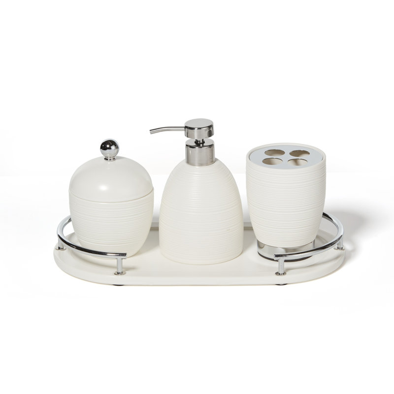Dubai bathroom accessory set (SS trim)