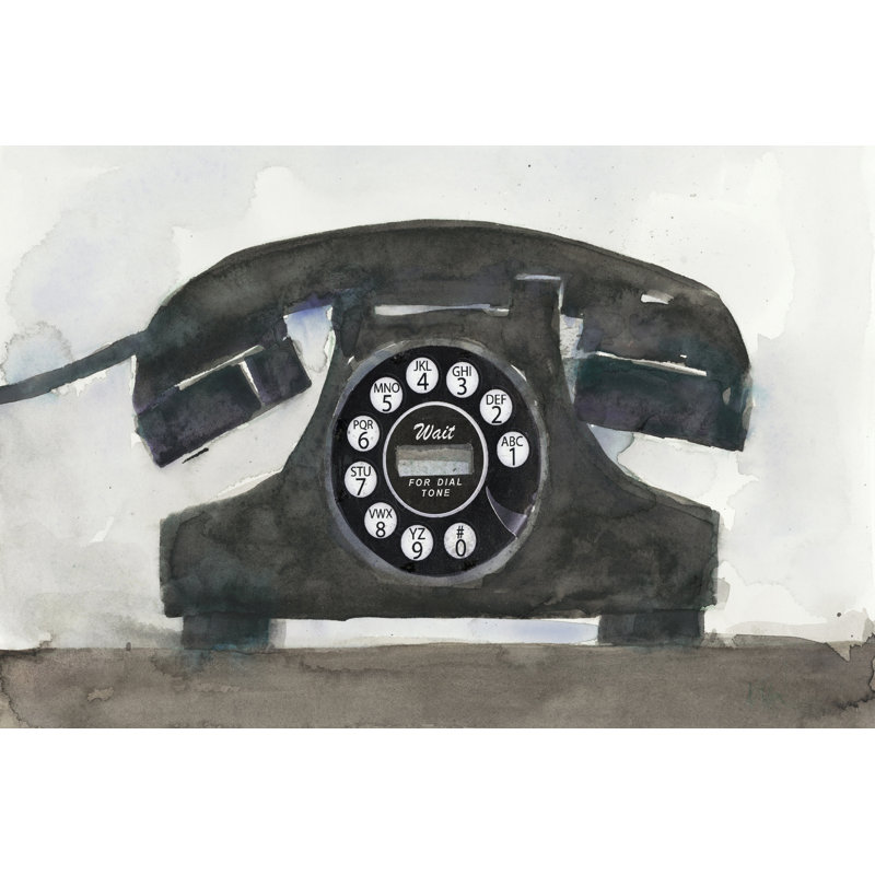 Phoning II by Samuel Dixon - Wrapped Canvas Painting, 51cm H x 76cm W x 3.8cm D